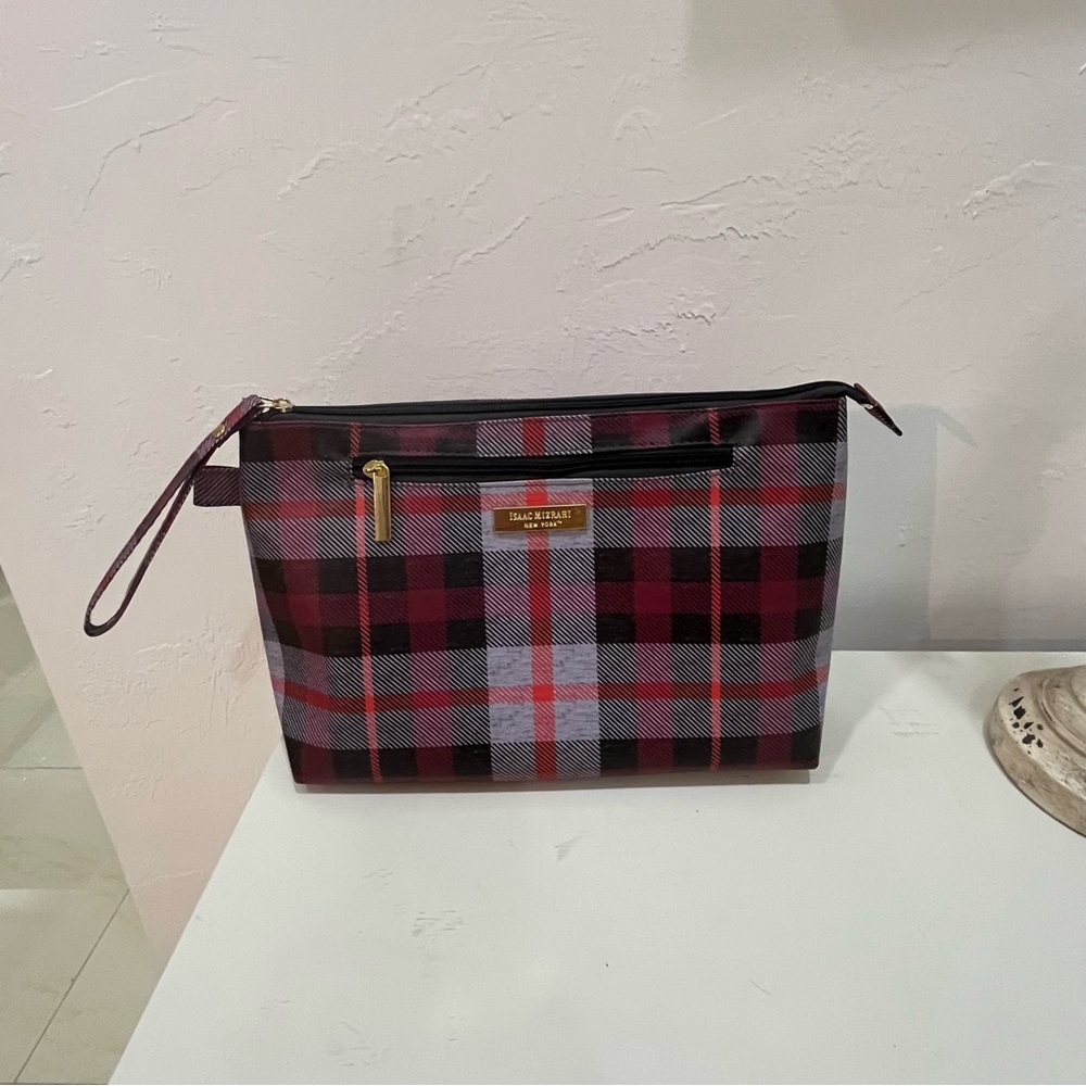 ISAAC MIZRAHI Mesh Travel Kit Bag‎ Cosmetic Case Organizer 13x 8”x 4”